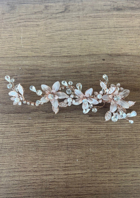 H / Rose Gold Hairpiece