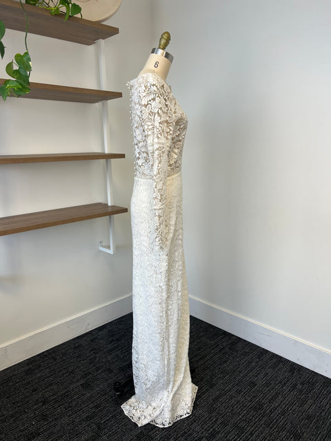 B / Sarah Seven Venice Lace Size 8